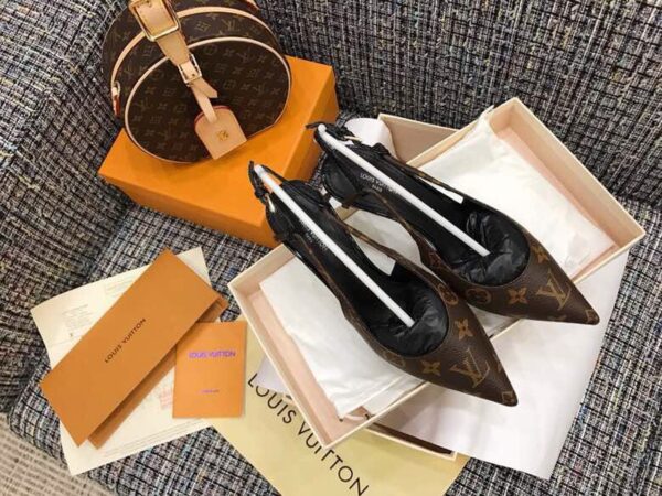 Louis Vuitton Ch?rie Slingback Pump Spring/Summer Collection 1A5BPP Brown
