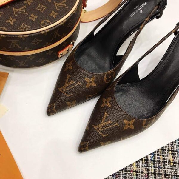 Louis Vuitton Ch?rie Slingback Pump Spring/Summer Collection 1A5BPP Brown