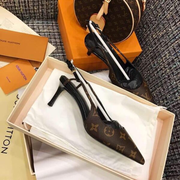 Louis Vuitton Ch?rie Slingback Pump Spring/Summer Collection 1A5BPP Brown