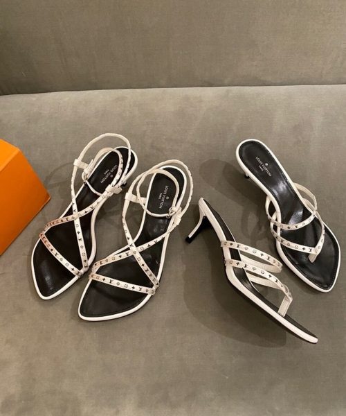 Louis Vuitton Citizen Sandals Calfskin Leather Spring/Summer Collection 1A7RYA White