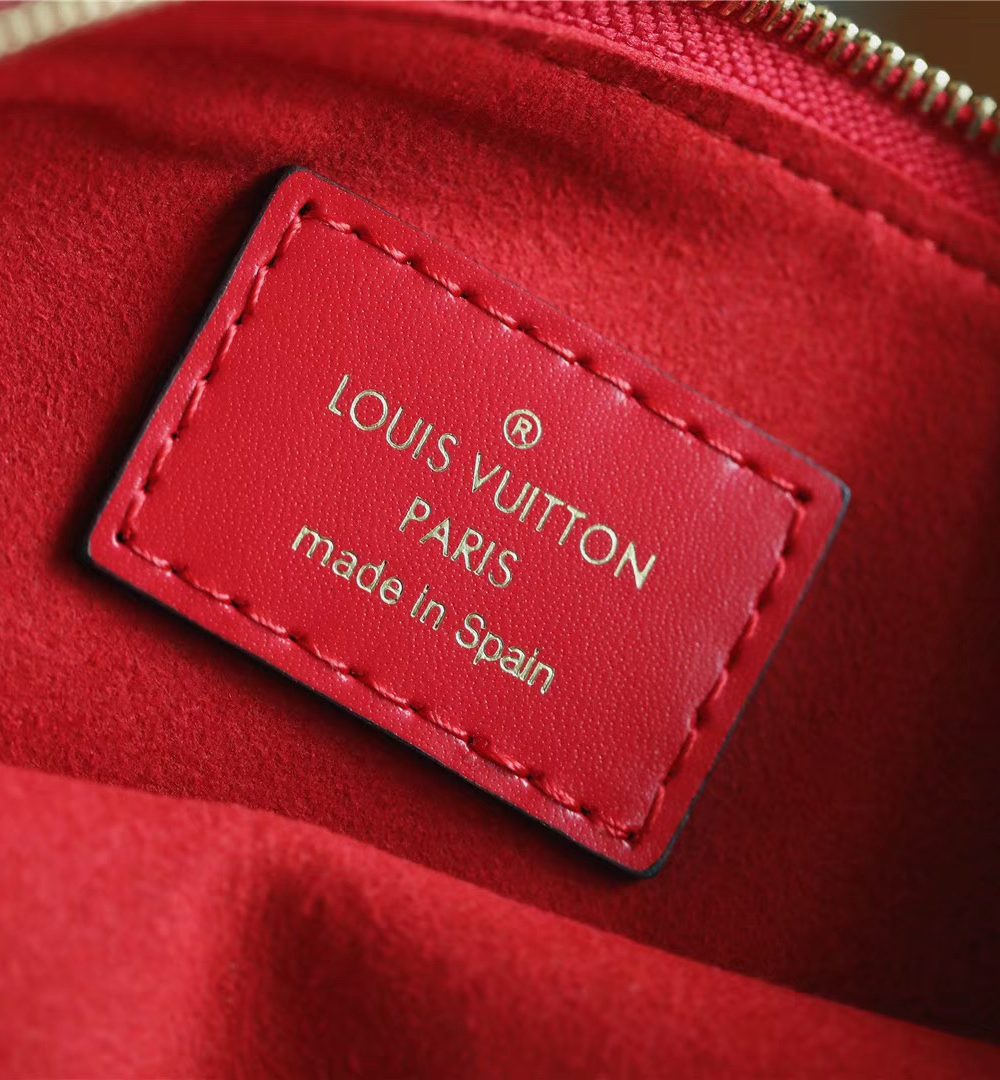 1:1 Replica Louis Vuitton City Pouch Monogram Denim Canvas Red For Women, Women's Wallets 9.1in/23cm LV M68761