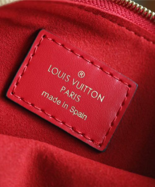 1:1 Replica Louis Vuitton City Pouch Monogram Denim Canvas Red For Women, Women's Wallets 9.1in/23cm LV M68761