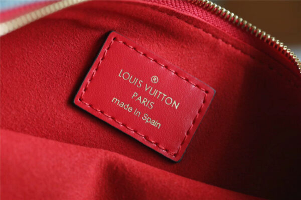 Louis Vuitton City Pouch Monogram Denim Canvas Red For Women, Women's Wallets 9.1in/23cm LV M68761