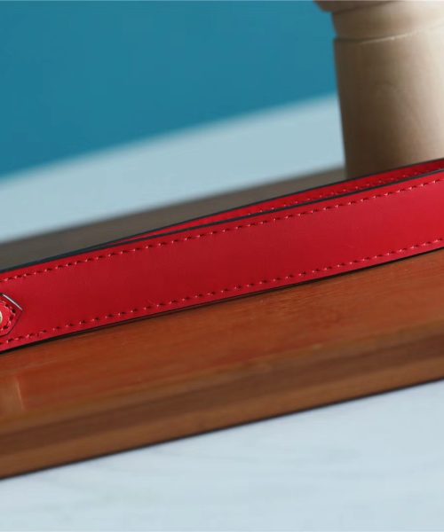 1:1 Replica Louis Vuitton City Pouch Monogram Denim Canvas Red For Women, Women's Wallets 9.1in/23cm LV M68761