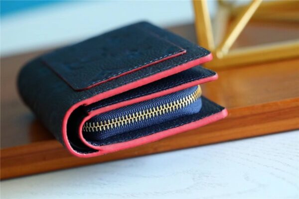 Louis Vuitton Clea Wallet Monogram Empreinte Navy Blue For Women, Women's Wallets 1.3in/11cm LV