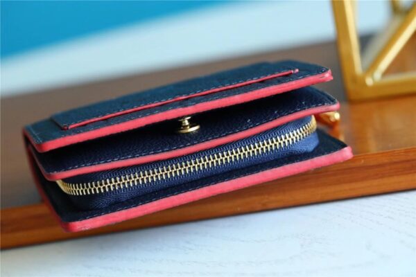 Louis Vuitton Clea Wallet Monogram Empreinte Navy Blue For Women, Women's Wallets 1.3in/11cm LV