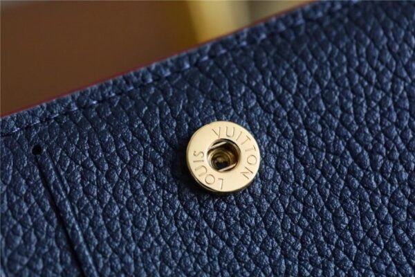 Louis Vuitton Clea Wallet Monogram Empreinte Navy Blue For Women, Women's Wallets 1.3in/11cm LV