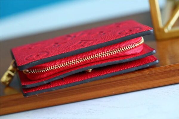 Louis Vuitton Clea Wallet Monogram Empreinte Red For Women, Women's Wallets 1.3in/11cm LV