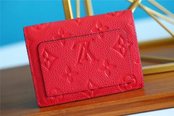 Louis Vuitton Clea Wallet Monogram Empreinte Red For Women, Women's Wallets 1.3in/11cm LV