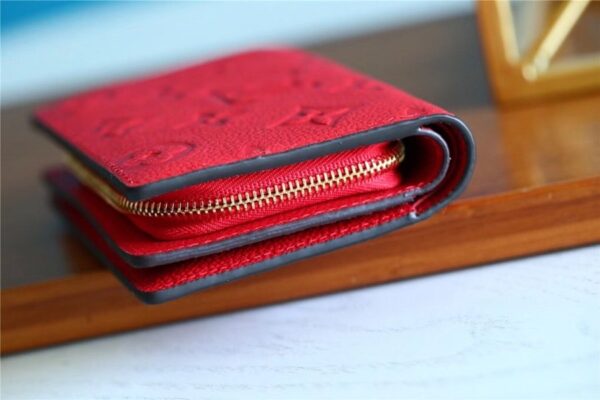Louis Vuitton Clea Wallet Monogram Empreinte Red For Women, Women's Wallets 1.3in/11cm LV