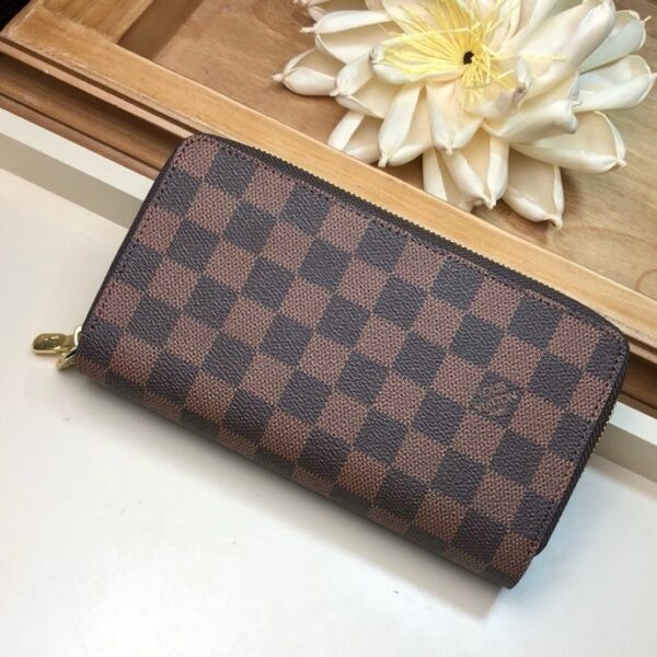 Louis Vuitton Clemence Wallet Damier Ebene Canvas For Women, Women Wallet LV