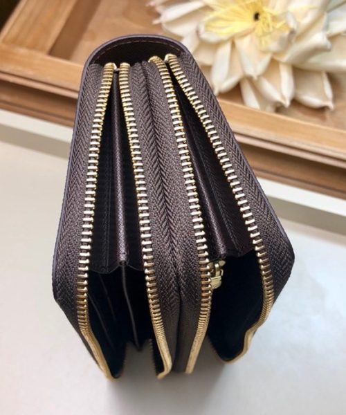 1:1 Replica Louis Vuitton Clemence Wallet Damier Ebene Canvas For Women, Women Wallet LV
