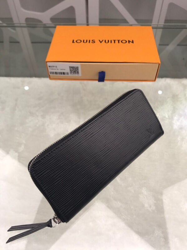 Louis Vuitton Clemence Wallet Epi Black For Women, Women's Wallets 7.5in/19cm LV 