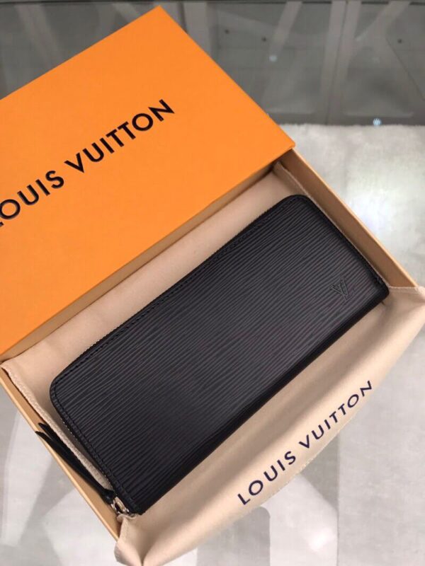 Louis Vuitton Clemence Wallet Epi Black For Women, Women's Wallets 7.5in/19cm LV 
