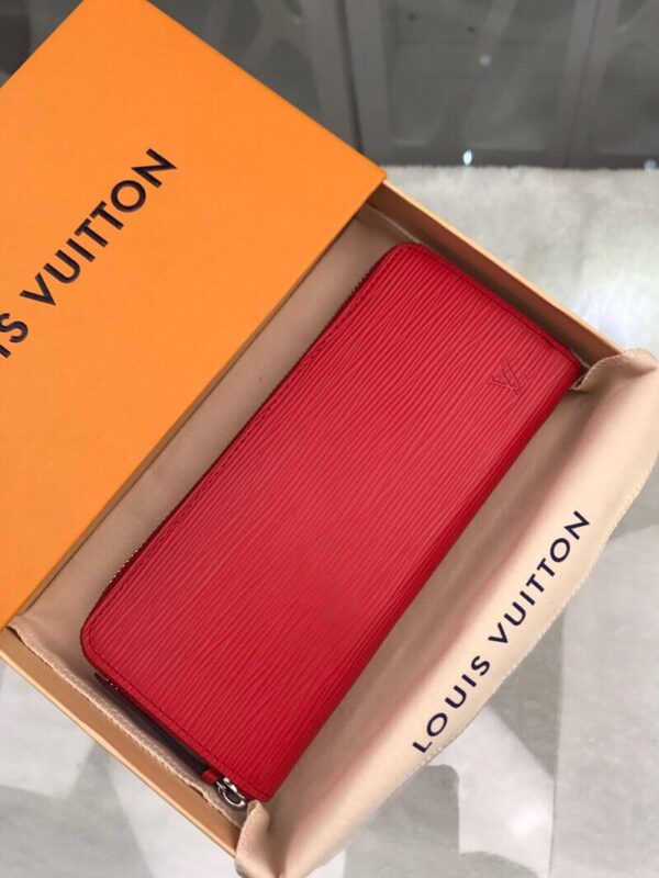 Louis Vuitton Clemence Wallet Epi Red For Women, Women's Wallets 7.5in/19cm LV M60913