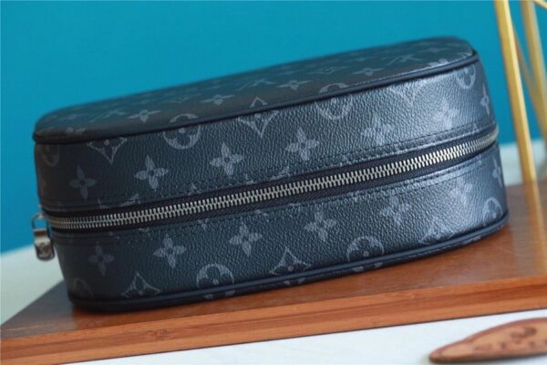Louis Vuitton Cosmetic Pouch Monogram Eclipse For Women, Women's Wallets 6.7in/17cm LV M60024