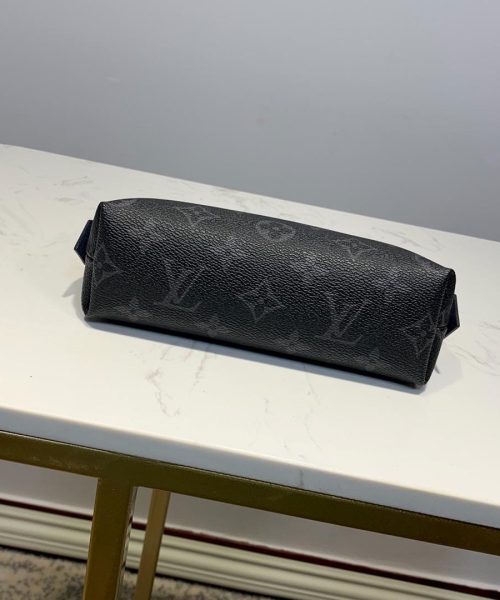 1:1 Replica Louis Vuitton Cosmetic Pouch PM Monogram Eclipse Canvas For Women, Women's Bags 7.5in/19cm LV
