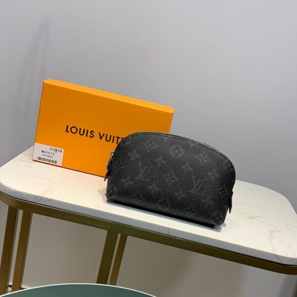 Louis Vuitton Cosmetic Pouch PM Monogram Eclipse Canvas For Women, Women's Bags 7.5in/19cm LV