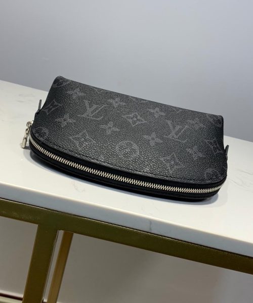 1:1 Replica Louis Vuitton Cosmetic Pouch PM Monogram Eclipse Canvas For Women, Women's Bags 7.5in/19cm LV