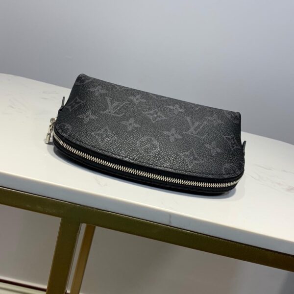 Louis Vuitton Cosmetic Pouch PM Monogram Eclipse Canvas For Women, Women's Bags 7.5in/19cm LV