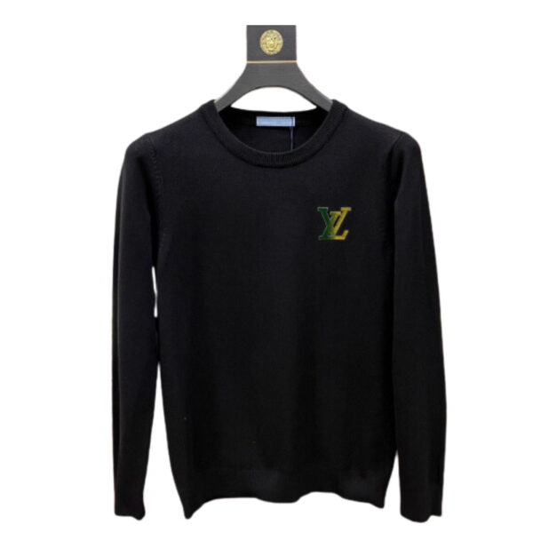 Louis Vuitton Cotton Crewneck Sweatshirt Black For Men