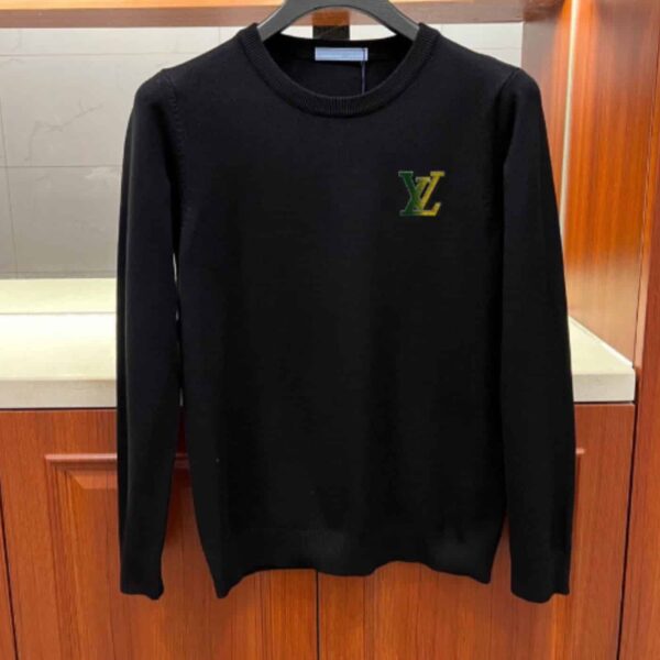 Louis Vuitton Cotton Crewneck Sweatshirt Black For Men