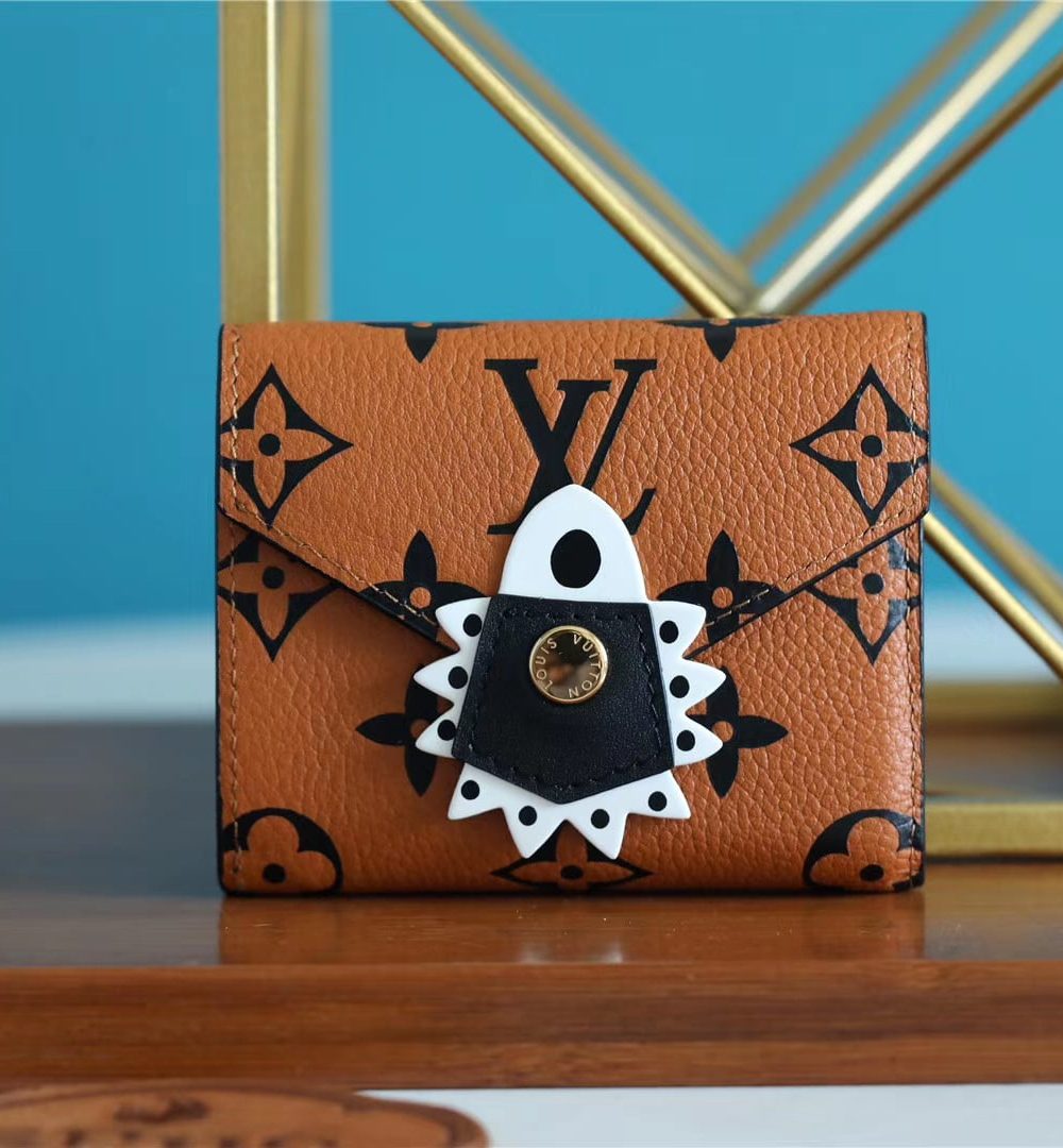 1:1 Replica Louis Vuitton Crafty Zoe Wallet Monogram Empreinte Caramel For Women, Women's Wallets 9.5in/24cm LV 