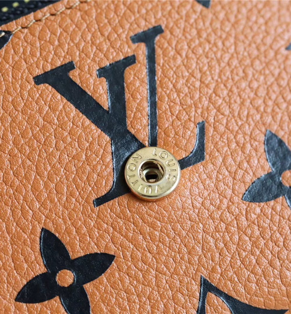 1:1 Replica Louis Vuitton Crafty Zoe Wallet Monogram Empreinte Caramel For Women, Women's Wallets 9.5in/24cm LV 