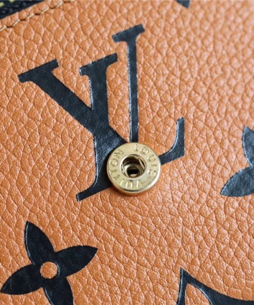 1:1 Replica Louis Vuitton Crafty Zoe Wallet Monogram Empreinte Caramel For Women, Women's Wallets 9.5in/24cm LV 