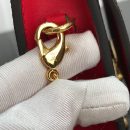 1:1 Replica Louis Vuitton Croisette Chain Wallet Damier Ebene Canvas Scarlet Red For Women, Women's Wallet 8.3in/21cm LV N60288