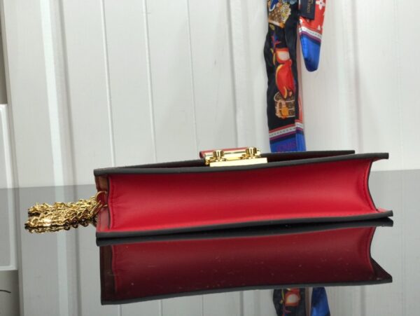 Louis Vuitton Croisette Chain Wallet Damier Ebene Canvas Scarlet Red For Women, Women's Wallet 8.3in/21cm LV N60288