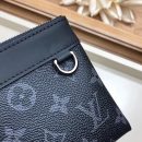 1:1 Replica Louis Vuitton Discovery Pochette Monogram Pacific Canvas Black For Women, Women's Wallet 8.3in/21cm LV M44323