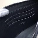 1:1 Replica Louis Vuitton Discovery Pochette Monogram Pacific Canvas Black For Women, Women's Wallet 8.3in/21cm LV M44323