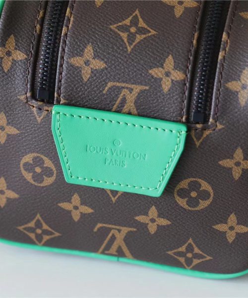1:1 Replica Louis Vuitton Dopp Kit Poche Toilette Monogram Canvas By Virgil Abloh's Minty /Green For Women, Women's Wallets 11in/28cm LV M46253