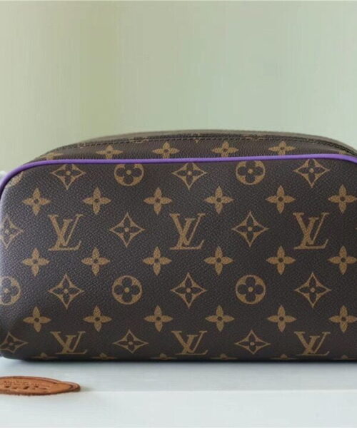 Louis Vuitton Dopp Kit Poche Toilette Monogram Canvas By Virgil Abloh's Minty /Purple For Women, Women's Wallets 11in/28cm LV 