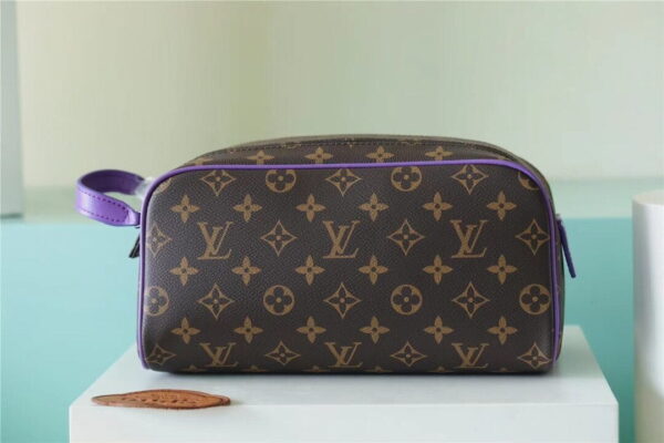 Louis Vuitton Dopp Kit Poche Toilette Monogram Canvas By Virgil Abloh's Minty /Purple For Women, Women's Wallets 11in/28cm LV 