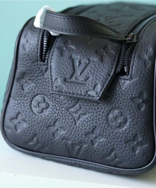 1:1 Replica Louis Vuitton Dopp Kit Toilet Pouch Monogram Empreinte Black For Women, Women's Wallets 11in/28cm LV