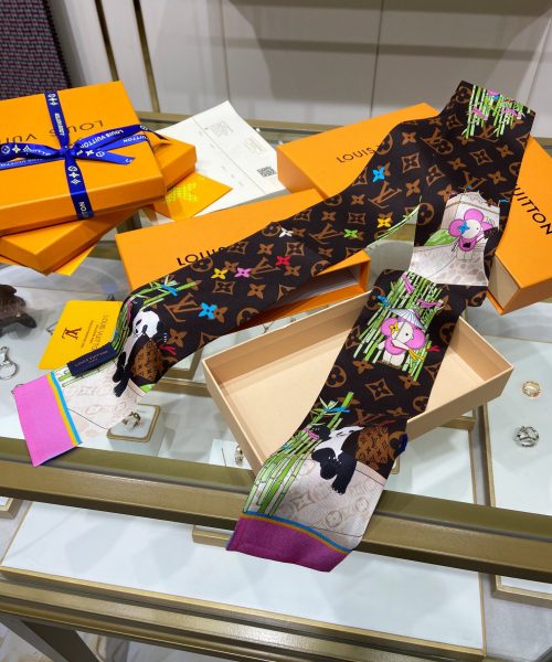 Louis Vuitton Double LV Scarf Brown 120cm/47in M77383 