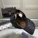 Louis Vuitton Embroidered Logo Baseball Cap Black LV Cap