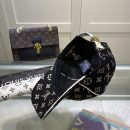 Louis Vuitton Embroidered Logo Baseball Cap Black LV Cap