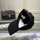 Louis Vuitton Embroidered Logo Baseball Cap Black LV Cap