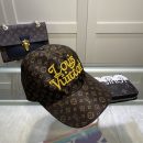 Louis Vuitton Embroidered Logo Baseball Cap Brown LV Cap