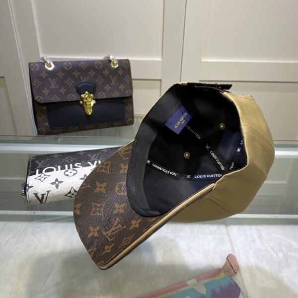 Louis Vuitton Embroidered Logo Baseball Cap Gold/Brown LV Cap