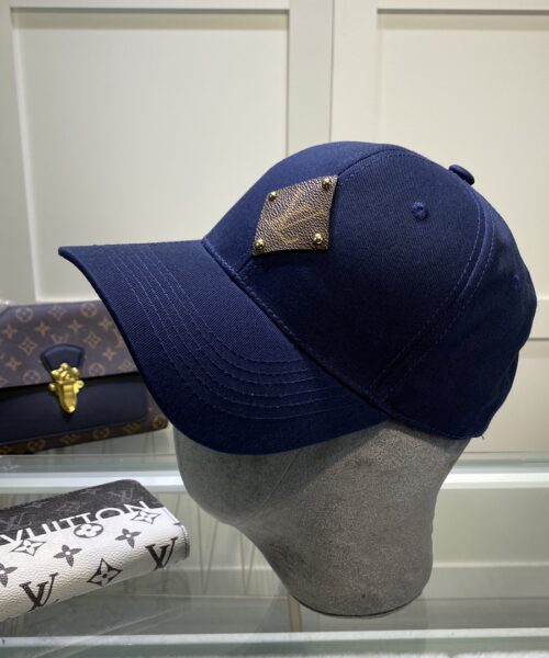 Louis Vuitton Embroidered Logo Baseball Cap Purple LV Cap