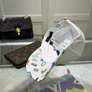 Louis Vuitton Embroidered Logo Baseball Cap White LV Cap