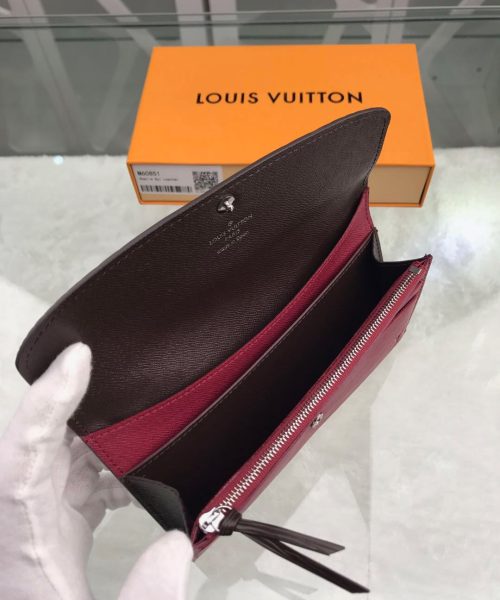 1:1 Replica Louis Vuitton Emilie Wallet Epi Fuchsia For Women, Women's Wallets 7.5in/19cm LV 