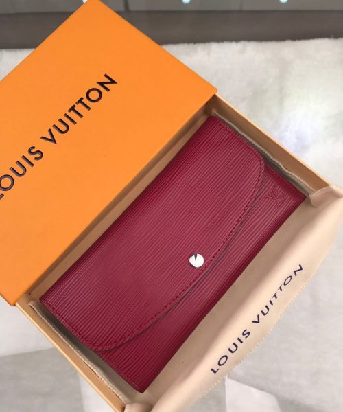 1:1 Replica Louis Vuitton Emilie Wallet Epi Fuchsia For Women, Women's Wallets 7.5in/19cm LV 