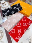 Louis Vuitton Essential Monogram Red/Rose Scarf 180cm/71in