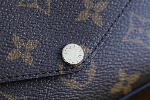 Louis Vuitton Felicie Strap & Go Monogram Canvas Khaki Green For Women, Women's Wallets 6.7in/17cm LV M80091