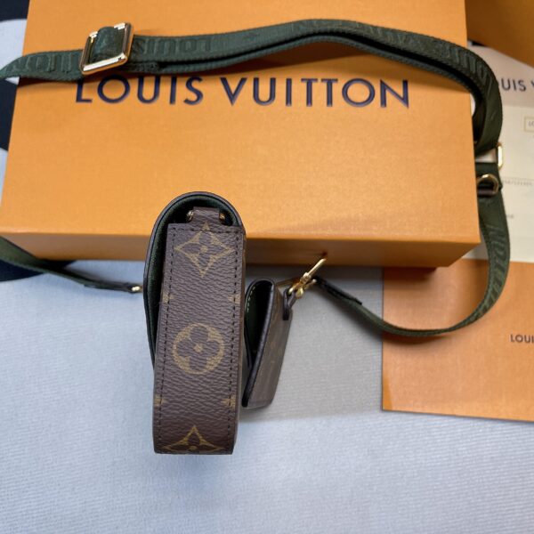 Louis Vuitton Felicie Strap & Go Monogram Canvas Khaki Green For Women, Women's Wallets 6.7in/17cm LV M80091